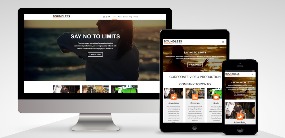 Just Launched: Boundless Productions (WordPress) - vxFusion